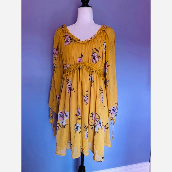 Anthropologie Moon River  Floral Sun Dress - Picture 4 of 7